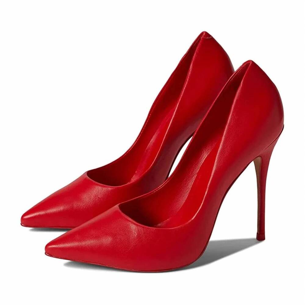 NEW CARRANO women's loretta leather pump sandals in red